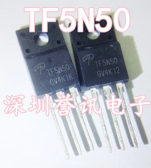 

10pcs/lot AOTF5N50 TF5N50 5A500V TO-220F