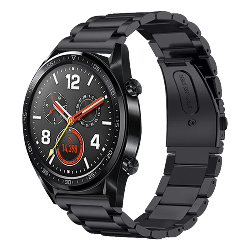 Ремешок из нержавеющей стали для наручных часов роскошный браслет Huawei GT Watch 2 22