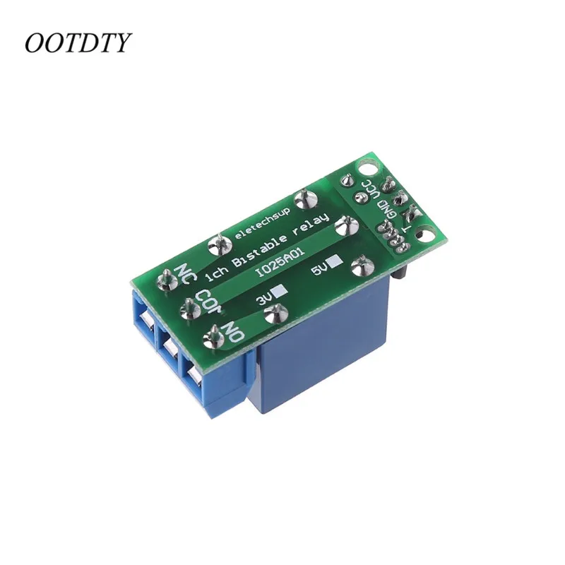 Модуль реле защелки OOTDTY IO25A01 5 В бистабильный самоблокирующийся переключатель