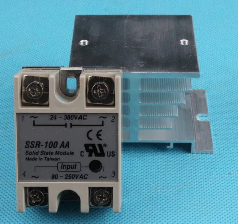 Твердотельное реле SSR 100AA ac 100A 80 250V AC до 24 380V твердотельного состояния с