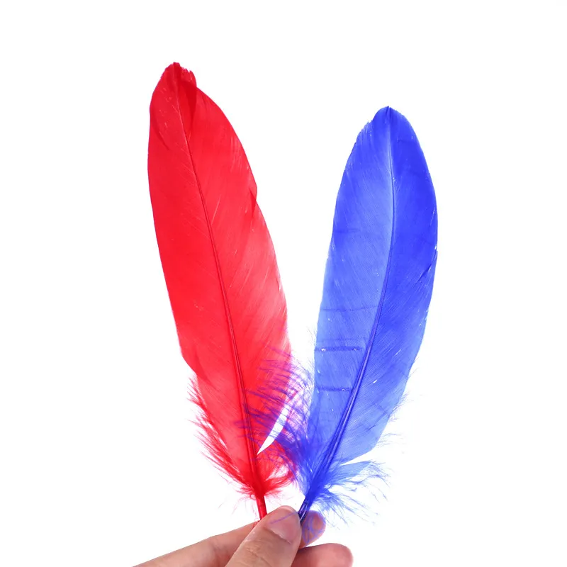 20 шт./лот цветные натуральные гусиные перья для рукоделия шляпы маски украшения