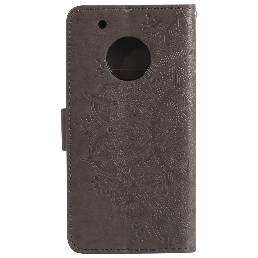 Тотем печати с ремешок телефон чехол для Motorola Moto G5 Plus XT1684 XT1685 XT1687 PU Кожаные чехлы