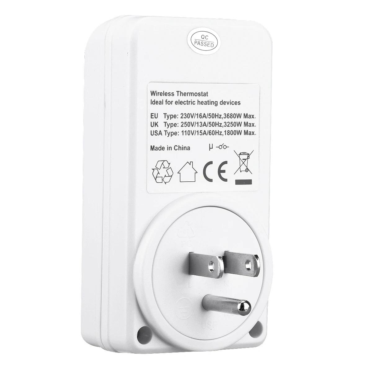 Floureon Wireless Thermostat RF Plug In Heating and Cooling Temperature Controller TS-808 US | Инструменты