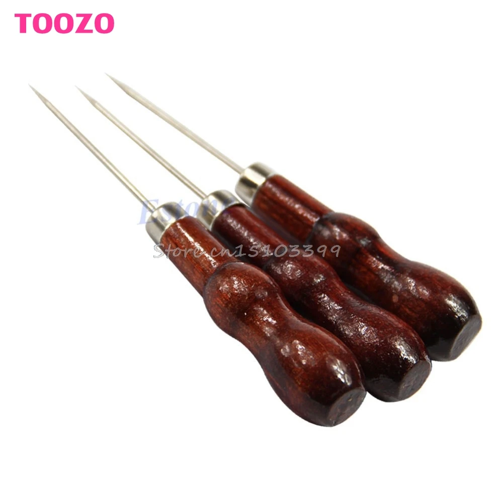 3Pcs Leather Craft Cloth Maker Stitching Overstitch Awl Tool Pin Punching Hole G08 Whosale&ampDropShip | Инструменты