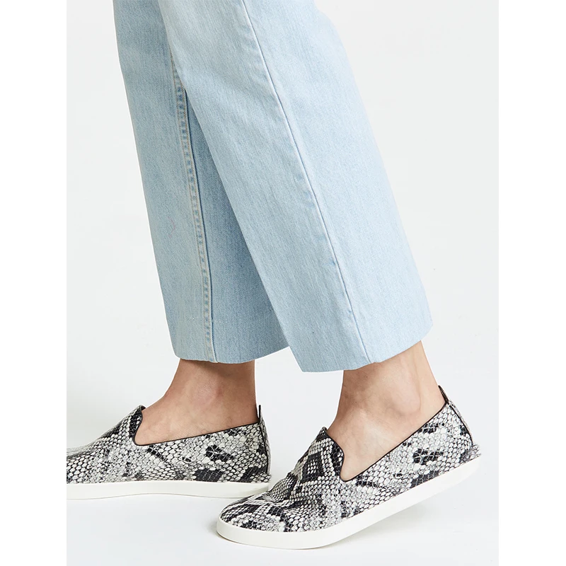 

Woman Shoes Patent Leather Snake Skin Animal Print Loafers Flats Pointy Toe Shoes Woman Slip-on Shallow Casual Party FSJ size 16