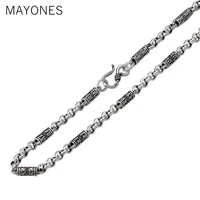 6mm width925 sterling silver necklace men jewelry 100 s925 solid thai silver cross chain necklaces women jewelry making
