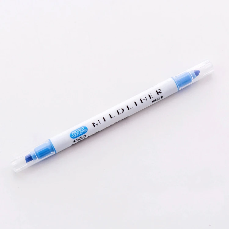 Dark blue CXZY Kawaii милый milkliner хайлайтер ручка набор двуглавый hilighter строчка Пастель Мел знак mildliner Стиль Искусство fluo 1M804 - Цвет: Dark blue