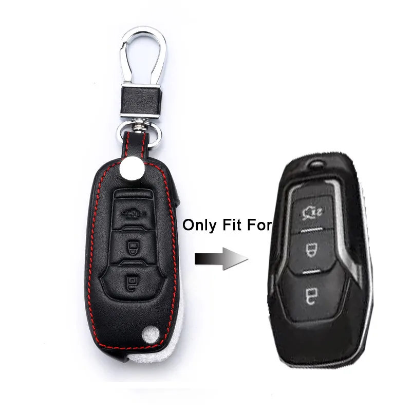 Icecare брелок для ключей из натуральной кожи Обложка Ford Mondeo aurus Mustang F-150 Explorer Fusion Edge