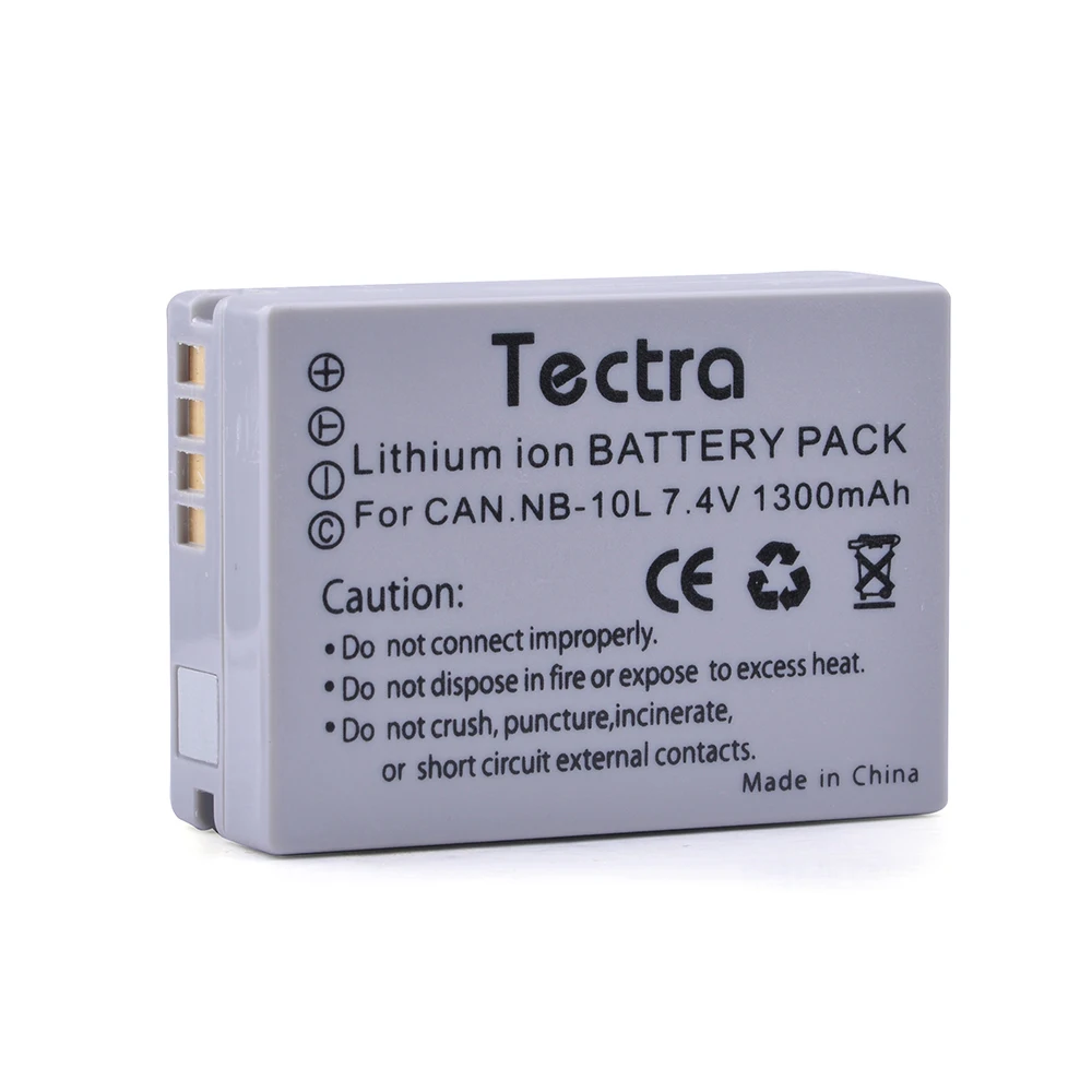 Tectra 2 шт. NB 10L NB10L сменный литий ионный аккумулятор для камер Canon G1X G15 G16 SX40HS SX50HS SX60HS