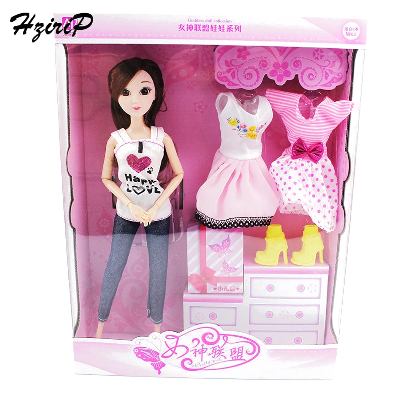 Комплекты игрушек для девочек принцессы HziriP Hot Sale Doll Clothes Fashion Casual Handmade Blouse Dress Girl Suit для аксессуаров игрушек и подарков.
