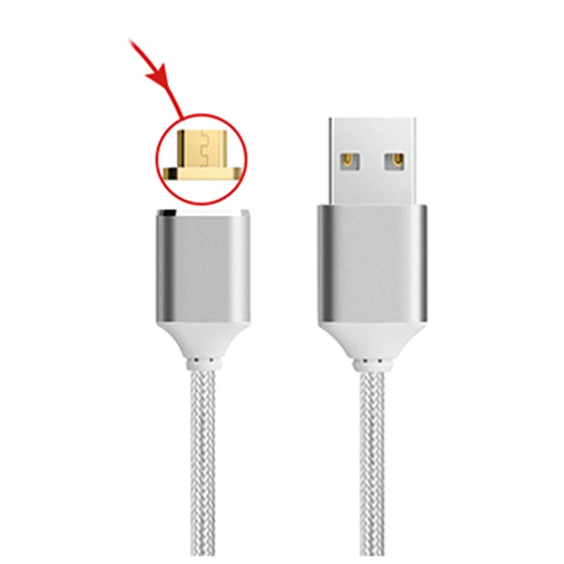 Магнитный нейлоновый плетеный кабель быстрой зарядки Type C для Xiaomi 5S plus Mi 7 Plus 9X Max 3