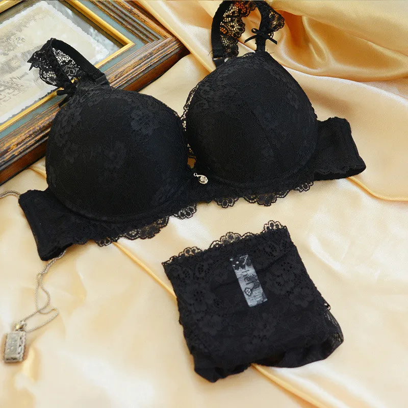 Комплект нижнего белья с бантом Varsbaby 3 шт./партия черного цвета рогами|bra set|bra set