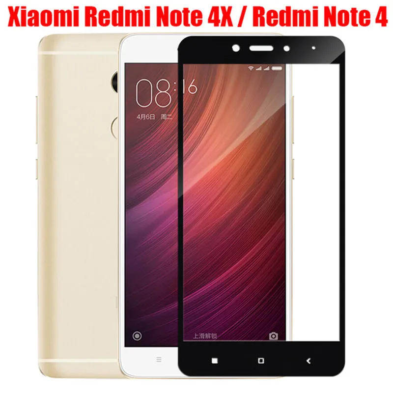 Полноэкранная защита для Xiaomi Redmi 4a 4x note 4x4 покрытие из закаленного стекла xiami ksiomi