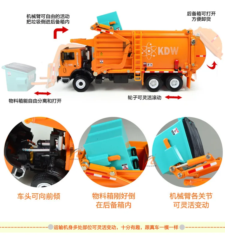 Free shipping high quality 1:50 kaidiwei brand Engineering Vehicle model Wholesale toy car similar as siku-material transporter | Игрушки и