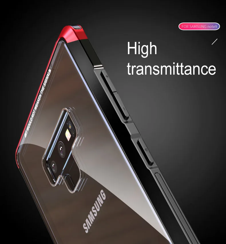 Чехол LUPHIE для samsung Galaxy Note 9, двойная пластиковая рамка с драконом+ прозрачная задняя крышка из закаленного стекла, роскошный чехол