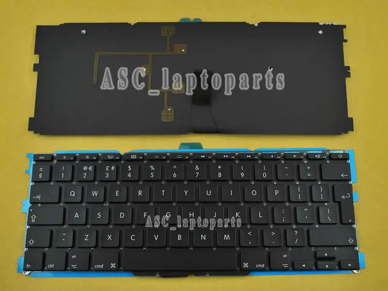 

Новая английская клавиатура для ноутбука Apple Macbook Air A1370 A1465 11,6 дюйма, черная, без рамки, с платой подсветки 2011 - 2014