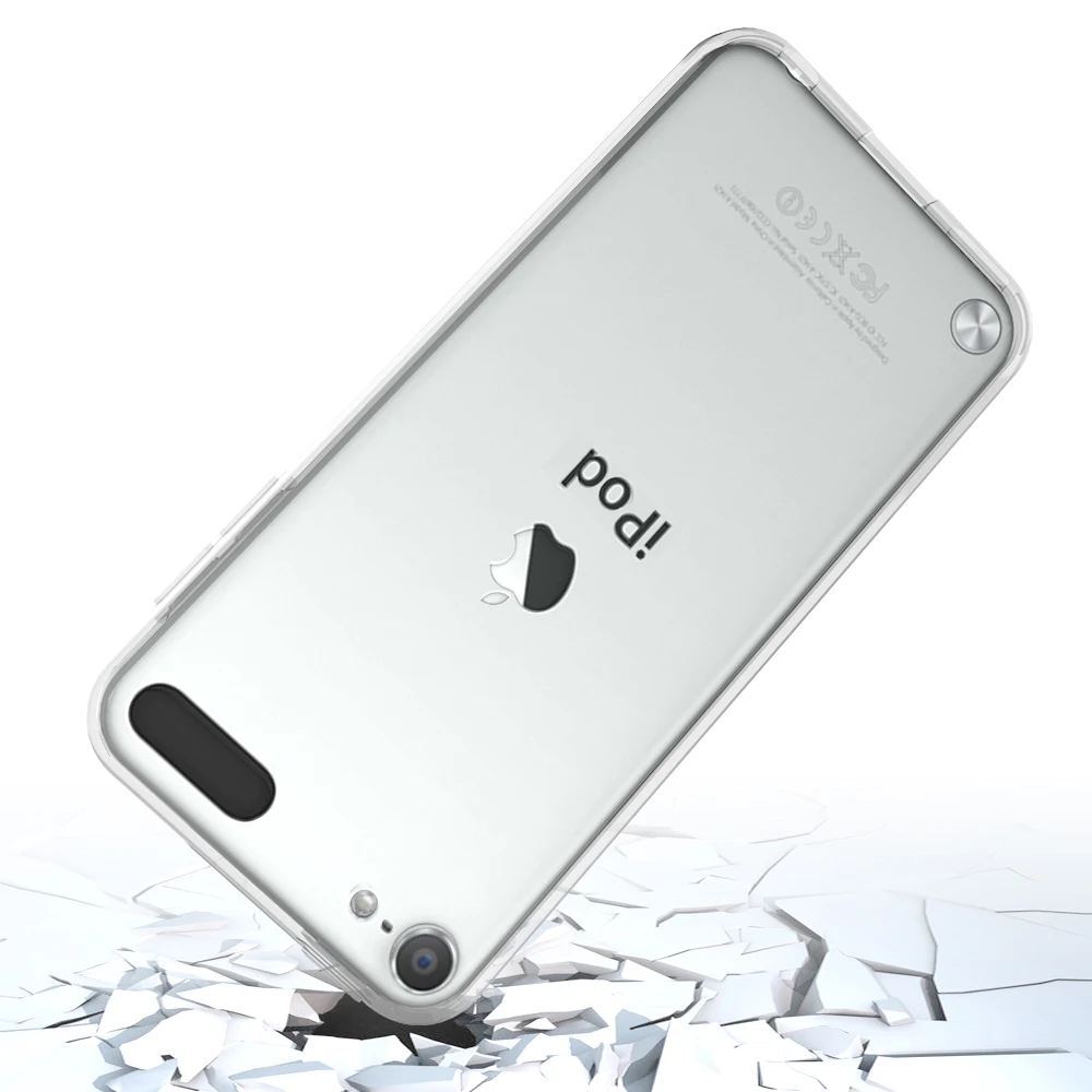 Прозрачный чехол для Ipod Touch 5/IPod 6 мягкий ТПУ бампер + PC назад Гибридный