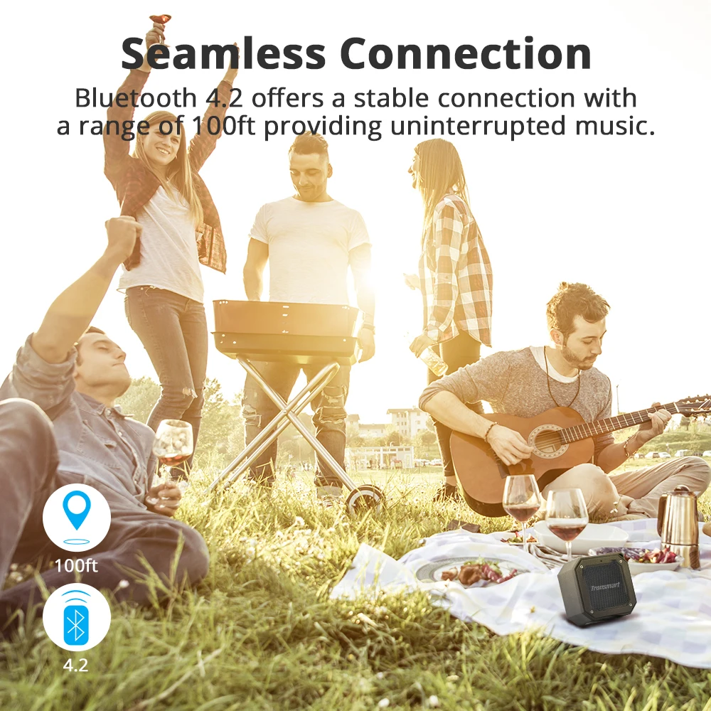 Tronsmart Element Groove (Force Mini) bluetooth-динамик IPX7 водонепроницаемый портативный Улучшенный