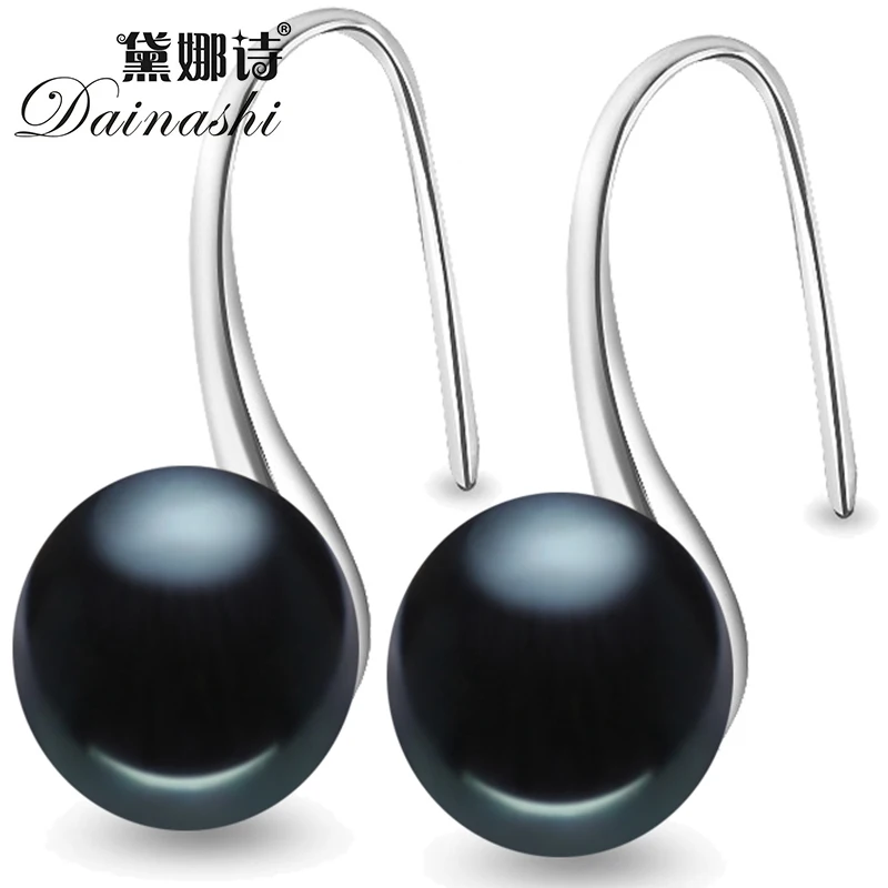 2019 Dainashi Модные женские серьги капли из пресноводного жемчуга с стерлингового