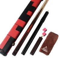 cuesoul 1 pieces handmade snooker cue with telescope extensionsnooker cue with casecue towelcue chalk