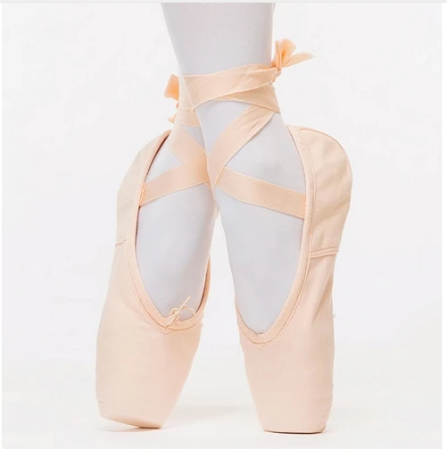 Профессиональные атласные пуанты для балета девушек танцевальная обувь с