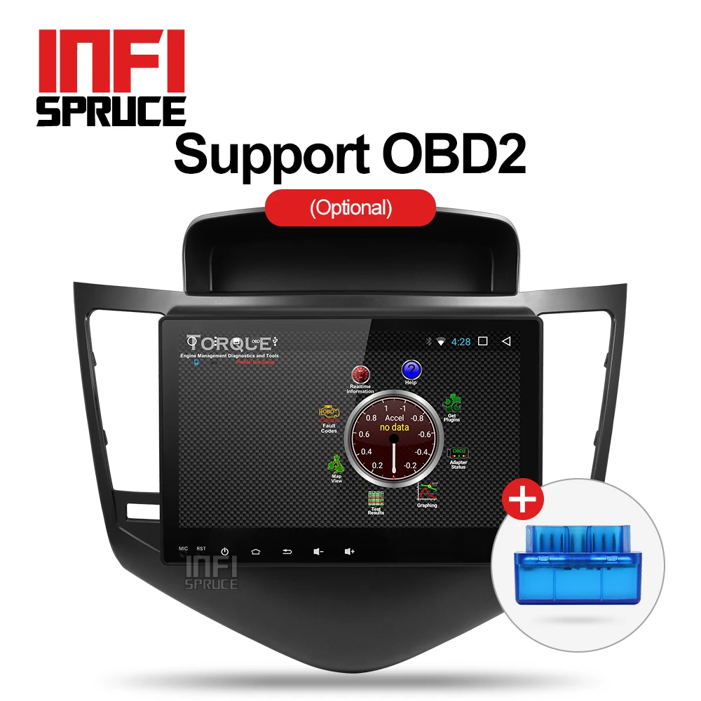 Android 8 1 автомобильный dvd gps плеер для Chevrolet Cruze 2009 2013 с радио навигацией Поддержка