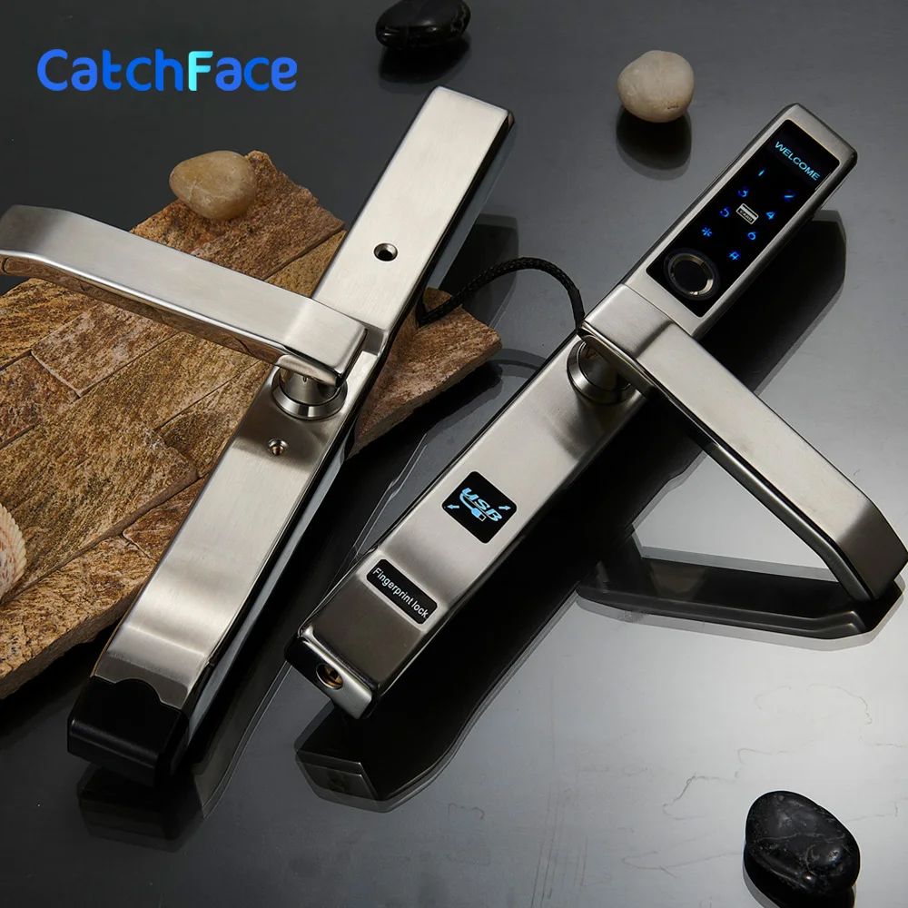 Дверной замок с Биометрическим распознаванием отпечатков пальцев