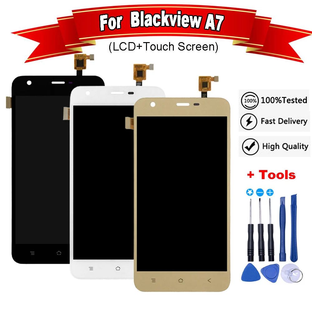 ЖК дисплей 5 0 дюйма для Blackview A7 + сенсорный экран в сборе хорошее качество