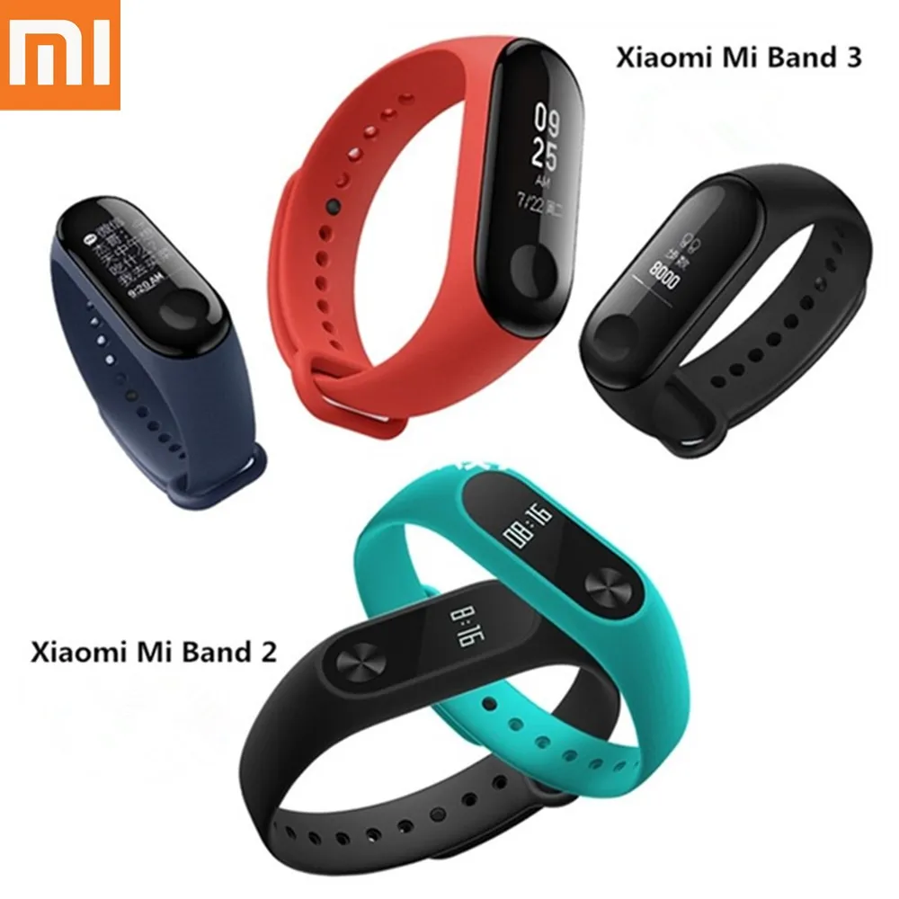 Xiaomi mi band 2 Смарт-браслет mi Группа miband 2 Смарт-часы Фитнес трекер сердечного ритма Touchpad OLED