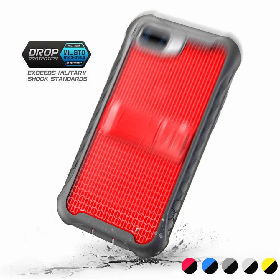 Case for iPhone 7 8 Shockproof Military Drop Tested Silicon Armor Cover 6 6s Foldable Kickstand TPU Coque Shell | Мобильные телефоны