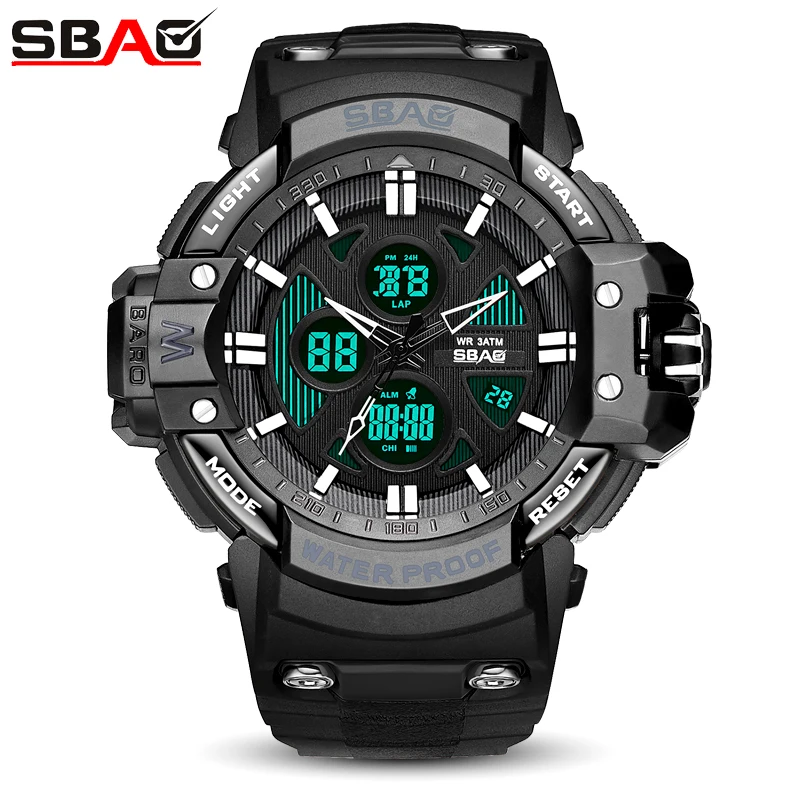 Top Brand Men Watch Male Dual Display Multi-Functional Military Electronic Watches Waterproof Clock Reloj Hombre 2018 | Наручные часы