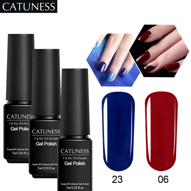 УФ Гель лак CATUNESS с эмалью Цветной для ногтей отмачиваемый новый продукт модный