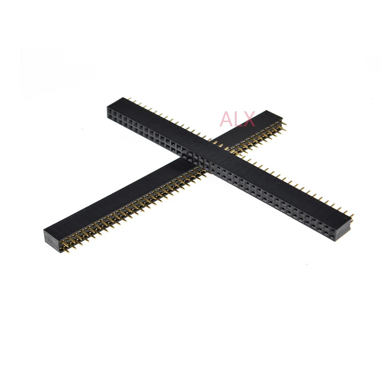 5 шт. 2X40 контактный двойной прямой ряд штыревой разъем 2 54 мм 2*40 40p 40 PIN для печатной