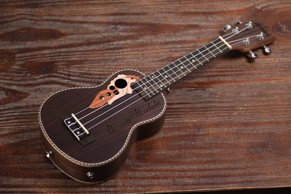 Ammoon укулеле 2" Акустическая Ukelele ель укулеле 4 струны гитары ra со встроенным эквалайзером пикап Рождественский подарок