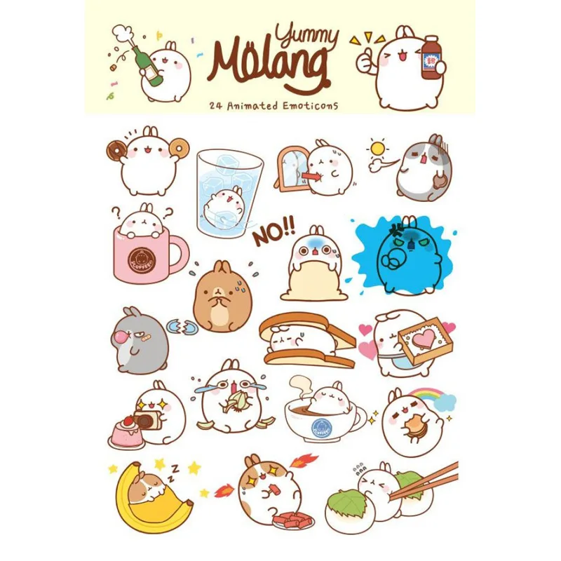 sz08201 2 шт. Kawaii Аниме Маленькая лиса Uncut DIY украшения Скрапбукинг Канцелярские календарь альбом дневник Небольшие наклейки для школы - Цвет: sz08201