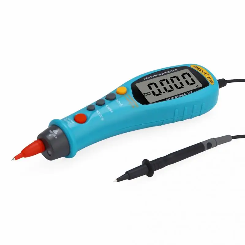 Портативный тип Ручки Цифровой мультиметр True RMS NCV 6000 счетчик электронный Клещи