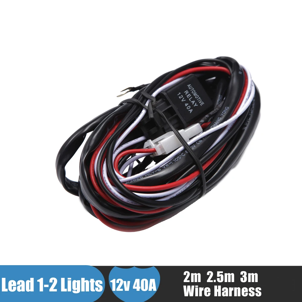 Внедорожный светодиодный светильник набор жгутов проводов 12 В 40А удлинитель