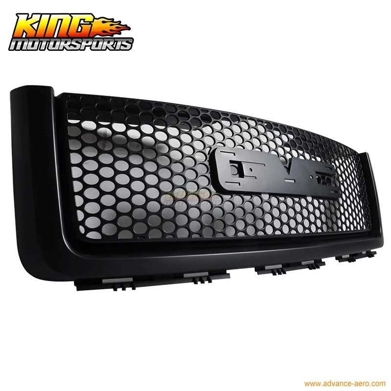 

Fit For 07-13 GMC Sierra 1500 2500 Light Duty Upper Front Round Hole Grille Black ABS Global Free Shipping Worldwide
