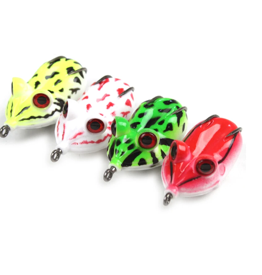 4 шт. искусственные рыболовные приманки в виде лягушки | Спорт и развлечения