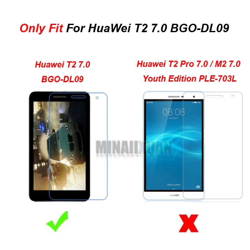 2 шт прозрачная Защитная мягкая пленка (не стекло) для Huawei MediaPad T2 7 0 BGO DL09 L03