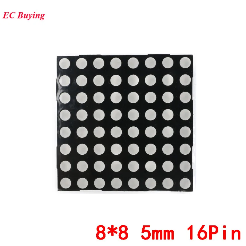 8x8 5 мм точечная Матрица 8*8 16Pin цифровая трубка Красный общий анод светодиодный