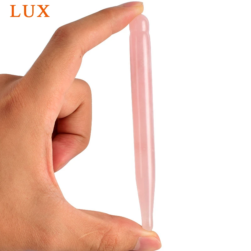 Натуральная роза quartzs палочка для лечения тела Gua Sha point stick reiki лечебный камень