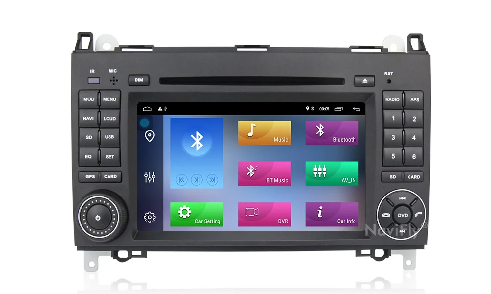 Navifly Android9.1 RDS OBD2 DAB Автомобильный мультимедийный плеер для Mercedes Benz B200 A B класс W169 W245 Viano Vito W639 Sprinter W906