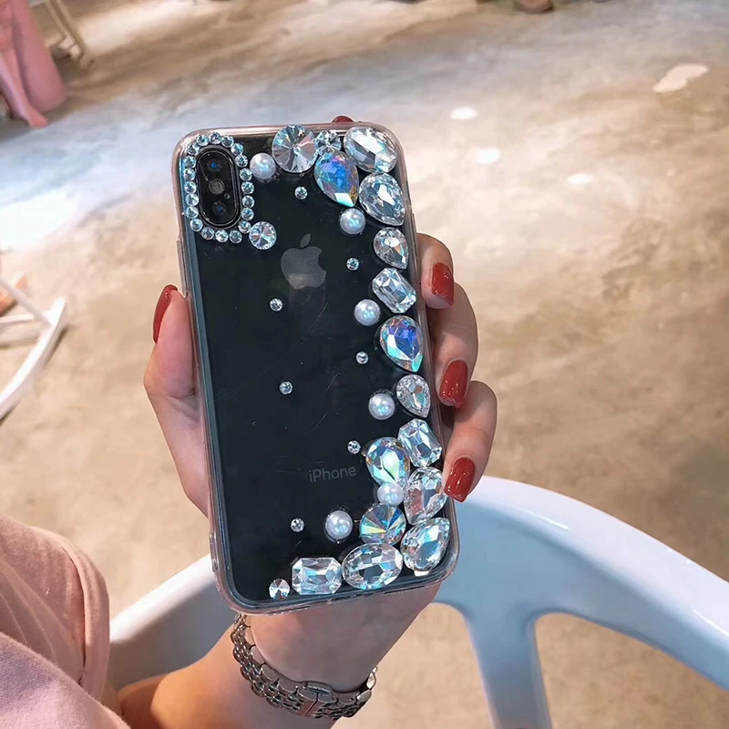 Чехол FlyTo для IPhone 7 8 Plus чехол со стразами телефона 6 6S X XR XS MAX | Мобильные телефоны и