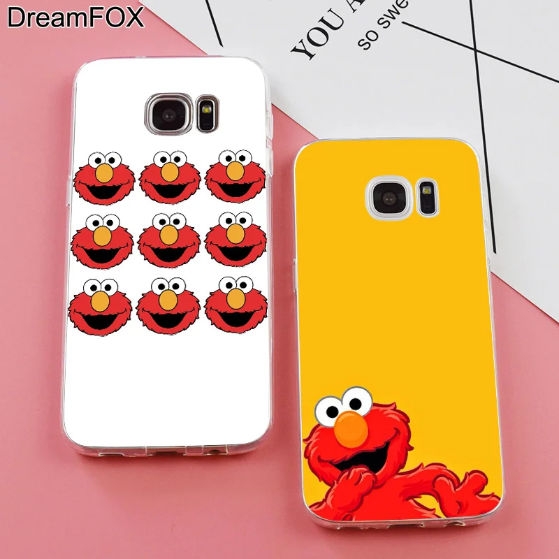 DREAMFOX K078 Elmo Стильный Мягкий ТПУ силиконовый чехол для samsung Galaxy Note S 6 7 8 9 Edge Plus Grand Prime