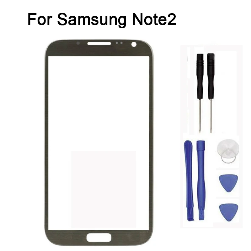 Для Samsung Galaxy Note2 N7100 переднее стекло сенсорный экран Переднее Сенсорная панель