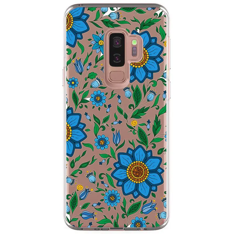 For Samsung Galaxy S3 S9 S9Plus S8 Plus S7 edge Note 8 TPU Colorful Soft Flower Heart Painted Desig Cover Case Fundas R334 |