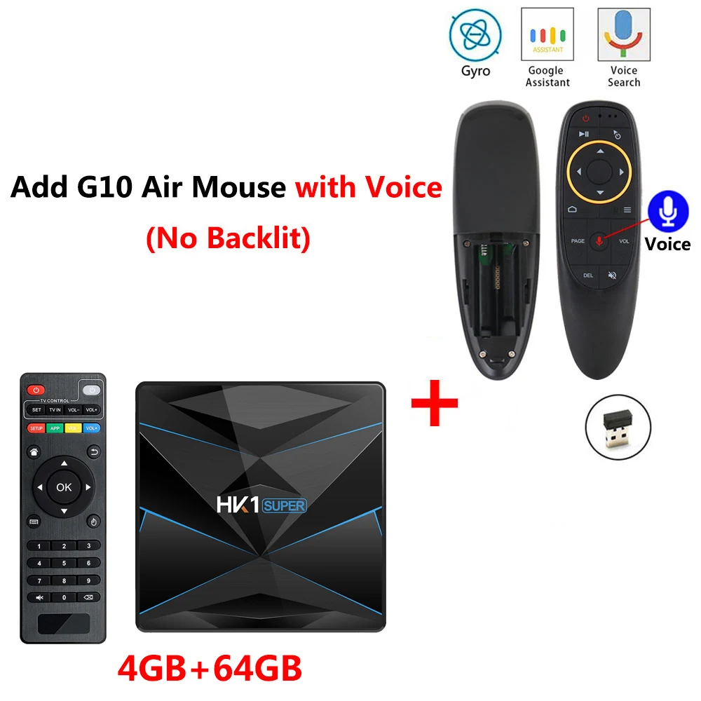 4GB 64GB add G10 HK1 супер Android 9,0 tv Box 4 ГБ ОЗУ 128 Гб ПЗУ RK3318 медиаплеер 2,4G 5G WiFi Bluetooth 4,0 4 K HD Смарт-приставка vs H96 MAX - Цвет: 4GB 64GB add G10