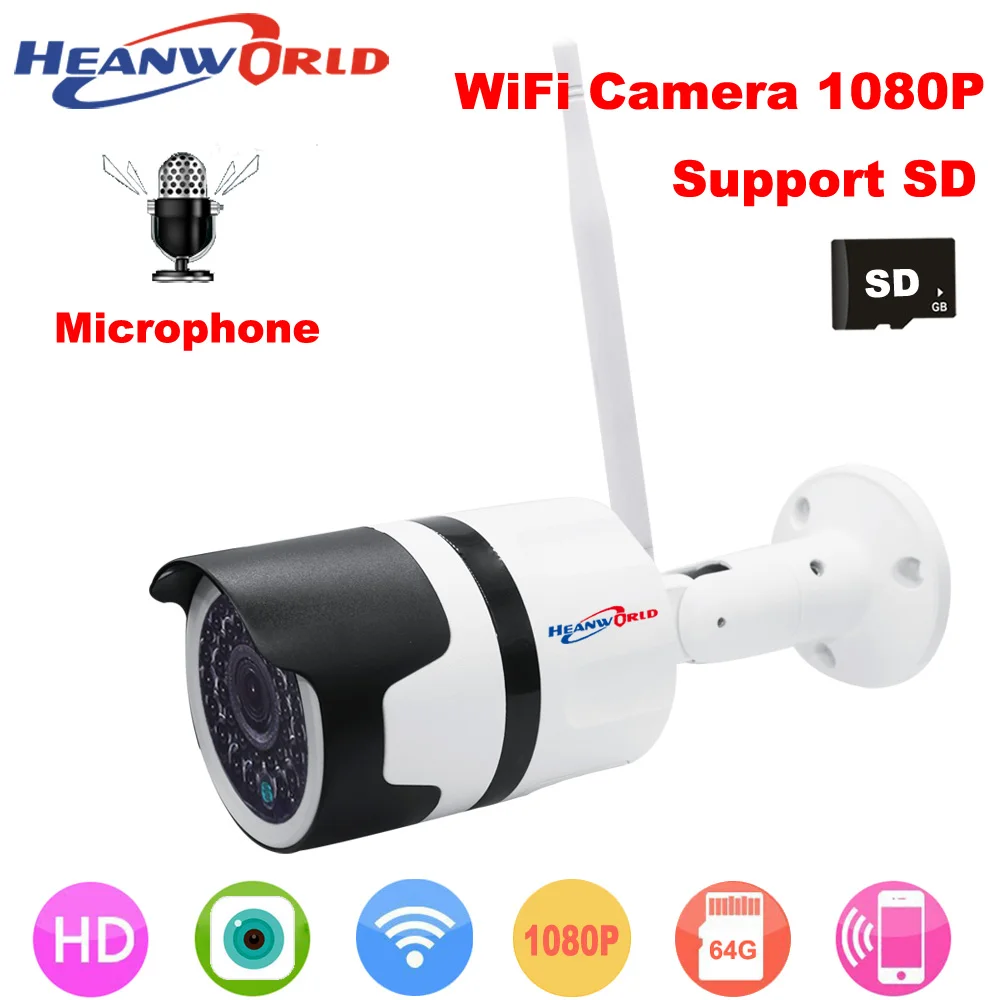 Heanworld наружная Wi Fi камера 1080P h.264 + ip full hd домашняя безопасности беспроводная