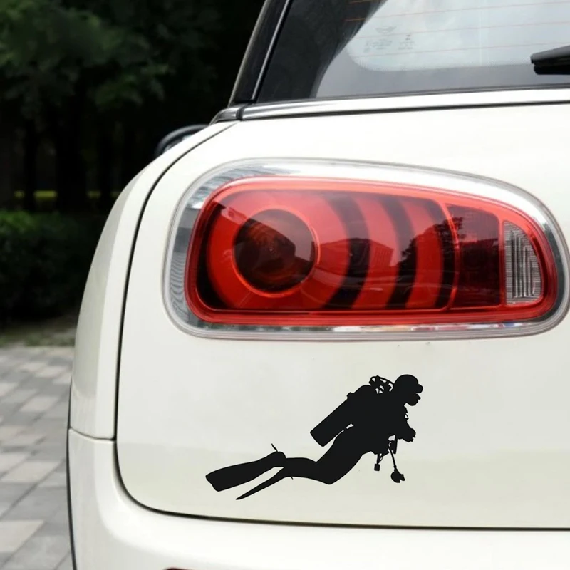 Окно Дайвинг виниловые наклейки черного цвета модные аксессуары бампера для